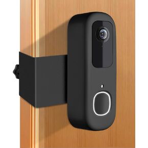 Anti-Theft Doorbell Mount Compatible with Arlo Video Doorbell 2K/HD (2nd Gen), No-Drill Mounting Bracket Secure Holder for Apartment Home Office with Enhanced Protection for Arlo Doorbell Camera