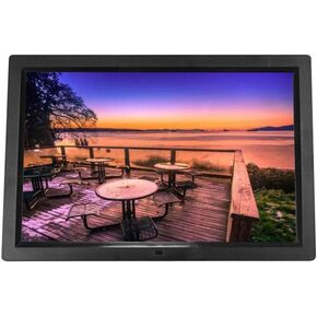 15.6-inch Digital Photo Frame, High-Definition Video Player, Multifunctional Wall Mounted Advertising Gift(Black)