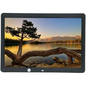 15.4-inch Digital Photo Frame Video Advertisement Wall Mounted Electronic Photo Frame Corridor Advertising Machine(White)