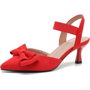 Fereshte Women's Bow Low Hist Hist Heels Pumps Slist Lostr Cloast