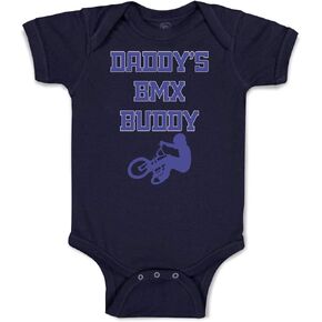 Cute Rascals Custom Baby Bodysuit Daddy's Bmx Buddy Boy & Girl Baby Clothes Funny Cotton