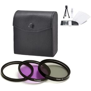 72mm Digital Pro High-Resolution Filter Kit for the Canon 20mm , 35mm 1.4 , 45mm 2.8 , 85mm 1.2 , 135mm 2.0 , 200mm 2.8 Lenses. Includes Multi-Coated 3 PC Filter Kit (UV, CPL, FLD), Deluxe Filter Carry Case, + BONUS UltraPro Bundle: Cleaning Kit, LCD Scre