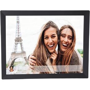 15 Inch Digital Picture Frame 80000 Photos Storage HD Auto Rotate Smart Electronic Digital Photo Frame for Vphoto APP (US Plug)