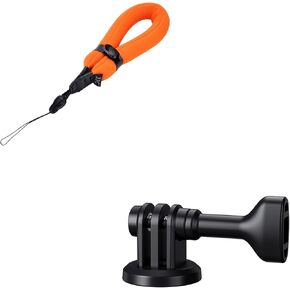 JJC Waterproof Camera Float Strap & 1/4"-20 Tripod Mount Adapter for Gopro Hero 12 Hero 11 Hero 10 Hero 9 Hero 8 Hero 7 Hero 6 Hero 5 Hero 4 Hero 3 Go Pro Hero12 Hero11 Hero10 Hero9 Action Cameras