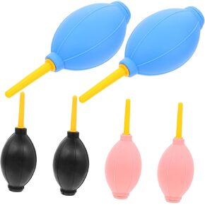 Homoyoyo 6pcs Rubber Bulb Air Pumps Portable Dust Blower for Eyelash Extensions Cameras and Electronics Lightweight TPE Design for Dust Removal
