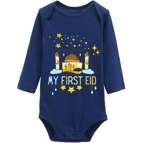 My First Eid Universal for Newborns Long/Short Sleeve Baby Bodysuits