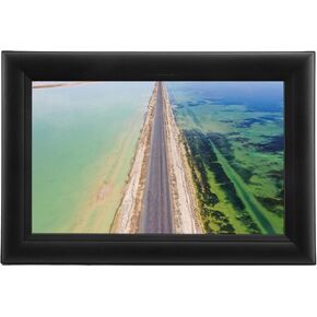 Digital Photo Frame, 10.1 Inch Auto Rotating Electronic Photo Frame Easy Setup IPS Touch Screen 100-240V for Android 6.0 for Home (US Plug)