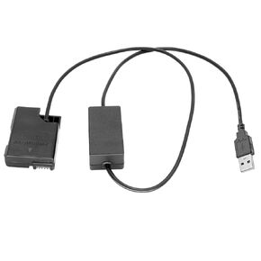 GyroVu USB to Dummy Battery 40" Adapter Cable to Replace EN-EL14 (EP-5B) batteries compatible with Nikon Df, D5600, D5500, D5300, D5200, D5100, D3500, D3400, D3300, D3200, D3100 & more