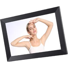 Digital Picture Frame, 10.1 Inch 32GB WiFi Digital Picture Frame Auto Rotate LCD Touchscreen Slide Show Video Playback Smart Photo OTG Supports MP3, WMA, WAV, APE, FLAC, AAC, (Black)