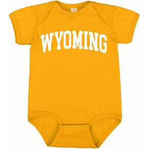 Wild Bobby State of Wyoming College Style Fashion T-Shirt