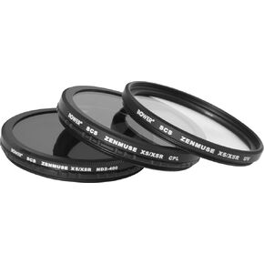 مجموعة مرشح Bower Sky Capture Kit لكاميرات DJI Zenmuse X5 و X5R ، تشمل الأشعة فوق البنفسجية ، مستقطب دائري ، مرشحات ND2 ، والحالة