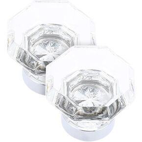 Crystal Door knobs,2pcs Diamond Crystal Kitchen Indoor Door Knob Pull Gold Knobs Bedroom Knob Cabinet Clear Knob Furniture.(Color:Transparent)