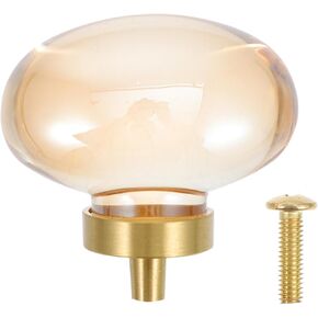 Crystal Door knobs,Crystal Diamond Knobs Diamond Door Knob Dresser for Closet Clear Glass Knob Cabinet Hand Grips Crystal Cabinet Knob Cabinet Copper.(Color:Champagne)