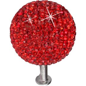 Crystal Door knobs,1 Set Crystal Knobs Cabinet Knobs Crystal Cabinet Knobs Knobs Pull Knob Door Knobs Pull Cabinet Pull Crystal Ball.(Color:Red)