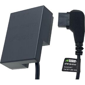 WASABI Power DCC-NPW126 DUMME BATTERN DC ANDINCE مع إدخال D-TAP لـ FUJIFILM NP-W126 و NP-W126S و FUJI X-A2 A3 A5 A7 A10 X-E3 E4 H1 M1 X-PRO2 PRO3 X-S10 X-T3 T3 T30
