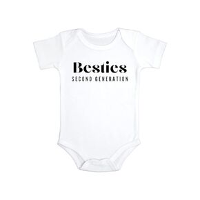 Besties Second Generation Matching Bodysuits | Best Friends forever Matching Outfits | Newborn Besties Gift | Besties like our mommies| (3-6 Months)