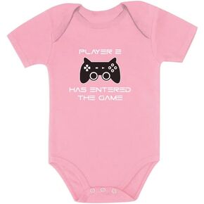 Tstars Player 2 Has Entered The Game Baby Announcement Gifts Gamer Infant Bodysuit