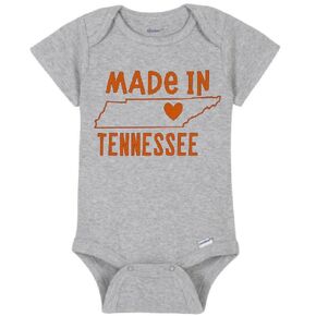 Tennessee Baby Bodysuit (0-3 Months, orange)