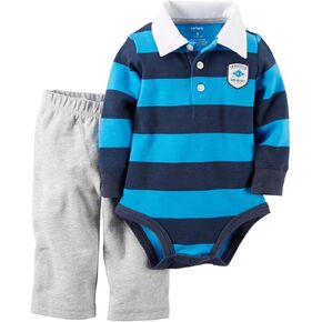 Carter's Baby Girls' 2 Piece Striped Bodysuit Set