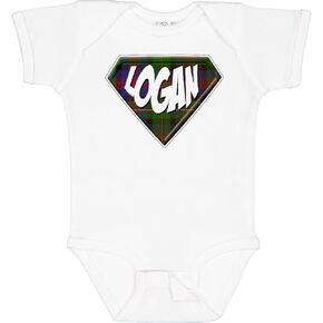 inktastic Logan Tartan Superhero Baby Bodysuit in Kuwait