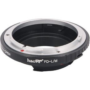 Haoge Lens Mount Adapter for Canon FD Mount Lens to Leica M LM Mount Camera Such as M240, M240P, M262, M3, M2, M1, M4, M5, M6, MP, M7, M8, M9, M9-P, M Monochrom, M-E, M, M-P, M10, M-A