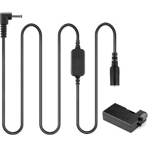 12V-24V Step-Down ACK-E8 Charger DC Adapter Cable + DR-E8 Coupler LP-E8 Dummy Battery for Canon EOS Rebel T2i T3i T4i T5i 550D 600D 650D 700D Kiss X4 X5 X6