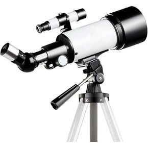 Telescope 70mm Aperture 400mm Astronomical Refractor Telescope Aperture for Kids Adults & Beginners Fully Multi-Coated Optics Portable Refractor with Tripod Phone Adapter