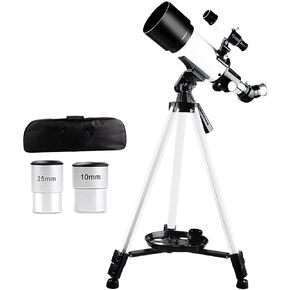 Professional Telescope for Astronomical Beginners and Kids 70MM HD Refractor Telescope with Adjustable Tripod and Phone Holder Fully Coated Lens Barlow Lens for Children and Students
