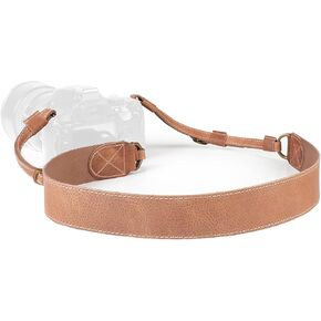 MegaGear Personalized Handmade Leather Camera Strap, Customizable with Logo, Image or Name