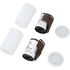 2 Roll 12, 35mm Camera Color Film Sheets Each ISO 200 with Two Silicone HD Vintage Negative for 135 Cameras Stroge Case