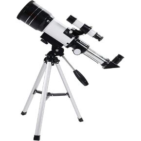 Astronomical Telescope 70Mm Portable Astronomical Telescope with Tripod/Mobile Phone Holder/Star Finder Suitable for Children and Beginners.