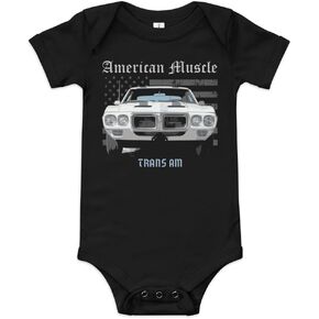 1969 Trans Am Firebird American Muscle Cars Classic Car Owners Drivers Show Meet Onesie Baby