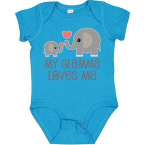 inktastic My Glamma Loves Me Grandchild Baby Bodysuit