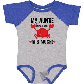 inktastic My Auntie Loves Me Nephew Baby Bodysuit
