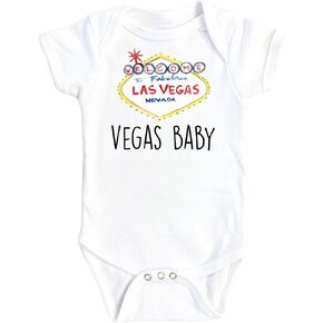 Vegas Baby Boys Girls Clothes Infant Romper Bodysuit One-Piece Funny Cute born Infant Outfit 1