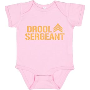 Shark & Hammer Drool Sergeant Funny Military Joke Parody Pop Culture Baby Creeper Boys Girls Infant Bodysuit