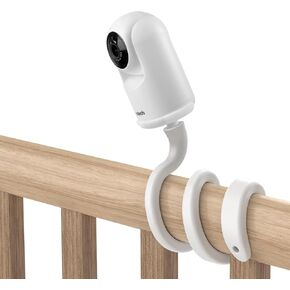 HOLACA Camera Clamp Mount Compatible with Vetch Advanced HQ Max Baby Monitor Camera and Other Standard 1/4 Threaded Hole Cameras for Crib Nursery Pillars (White) (Clamp)