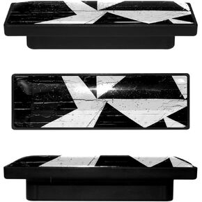 4 Pack 3.6inch Length Black Kitchen Cabinet Knobs Stainless Steel Drawer Knobs Bedroom Dresser Knobs for Men Women Girls, Nursery Knobs