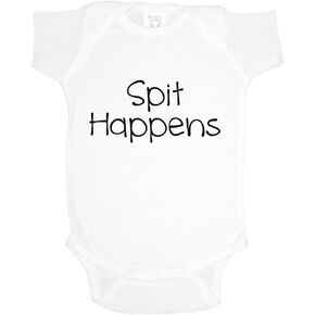 Spit Happens Funny Baby Bodysuit Infant