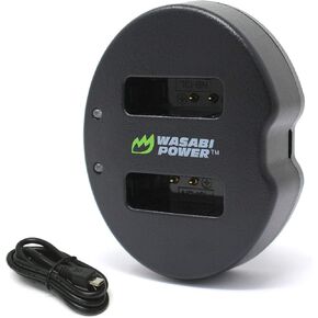 Wasabi Power Dual USB Battery Charger for Canon NB-13L