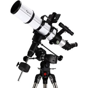 Focal Length 500Mm Telescope Refractor Telescope Scope Multilayer Green Film with Equator(Outdoor Dedicated)