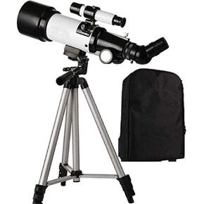 Telescope Refracting 50-100mm Caliber Portable Travel s for Astronomy Beginners Kids with Tripod and Backpack (A)