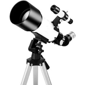 Telescope 70mm Aperture Astronomical Refracting Telescope for Kids Beginners Travel Telescope for AduIt with Portable Travel Bag and 10mm/25mm Eyepiece Nice Family (Package 1)