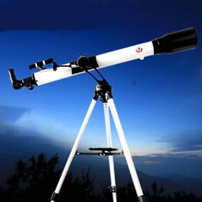 Portable Refractor SG70900 Telescope – Fully Coated Glass Optics - Ideal Telescope for Beginners 450 Times White
