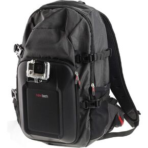 Navitech Action Camera Backpack & 18-in-1 Accessory Combo Kit with Integrated Chest Strap Compatible with Garmin VIRB 360