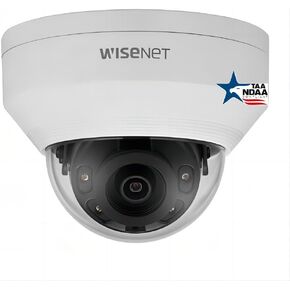 Hanwha ANV-L7012R A-Series 4MP Vandal Dome IP Camera, NDAA TAA Compliant, 3mm Fixed Lens 107.5° Wide View Angle, White, Compatible with Hanwha IP Camera System