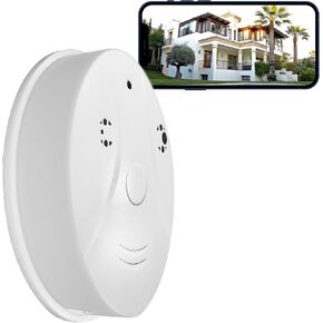Security Camera Smoke Detector 1080P Camera with Night Vision,Motion Detection