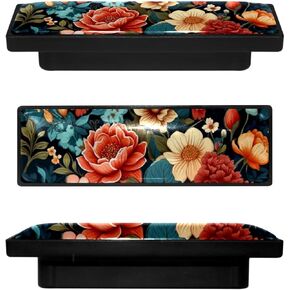 4 Pack 3.6inch Length Black Kitchen Cabinet Knobs Stainless Steel Drawer Knobs Bedroom Dresser Knobs for Men Women Girls, Nursery Knobs