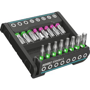 HAZET - Smart Holder 2304SH-13 I Practical Tool Holder 8 Pieces I Output: 6.3 (1/4 Inch) I Supplement to Tool Box, Organisation, Ensures More Safety I Made in Germany in Kuwait