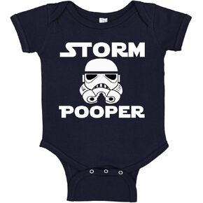 Ink Trendz STORM POOPER TROOPER Baby T-shirt One-Piece Infant Toddler Bodysuit Romper